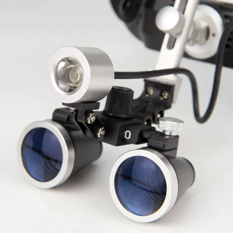 2.5X 3.5X Headband Magnifying Glass with LED lights Surgery Head-mounted Magnifier Helping Hands Loupe