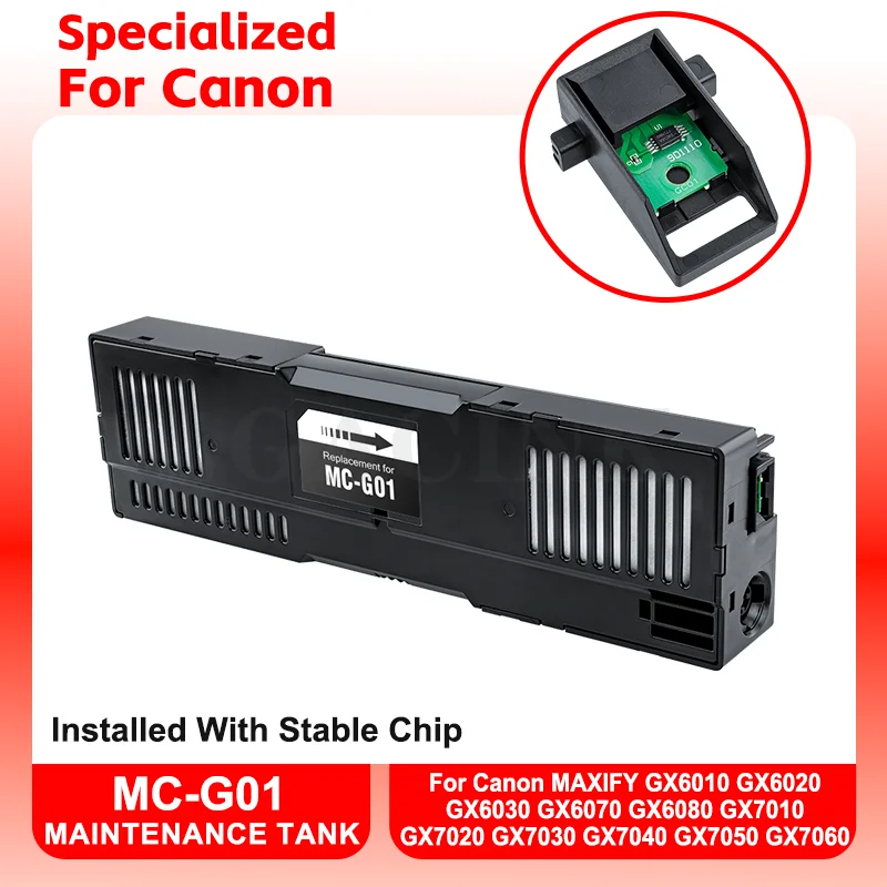 

MC-G01 MC G01 MCG01 Maintenance Tank Box For Canon GX6010 GX6020 GX6030 GX6070 GX6080 GX7010 GX7020 GX7030 GX7040 GX7050 GX7060