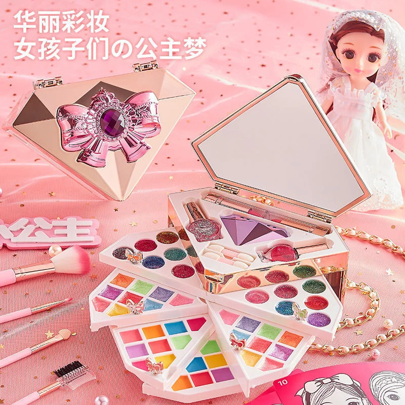 Xiaobei Luoli Children's Cosmetics Handbag Toy Children's Set Non toxic Girl Doll Princess Makeup Box