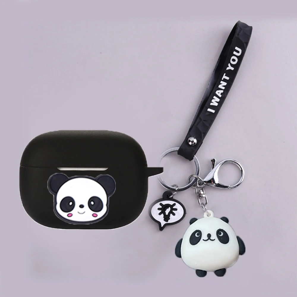 For Soundpeats Free2 Classic /Opera03 05 / Capsule3 pro case Cartoon Astronauts/Pandas/Cat silicone Earphones Cover Cute