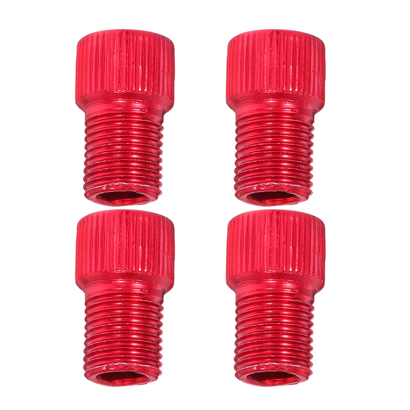 

4Pcs Red to Valve Adapter Aluminum Alloy Road Bike Tire Converter Easy Install Smooth Standard Thread