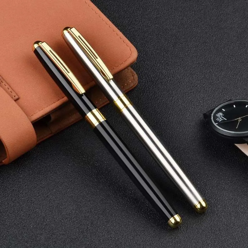 1PC Simple and Fashionable Metal Neutral Pen, Metal Pen Holder is Easy to Carry, Suitable for Friends, Office, Study