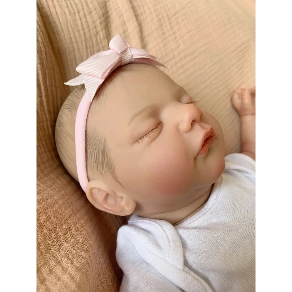 43CM pasgeboren babygrootte herboren poppen zacht lichaam levensechte handgemaakte kunstpop 3D-huid met zichtbare aderen Boneca Bebê Reborn Real