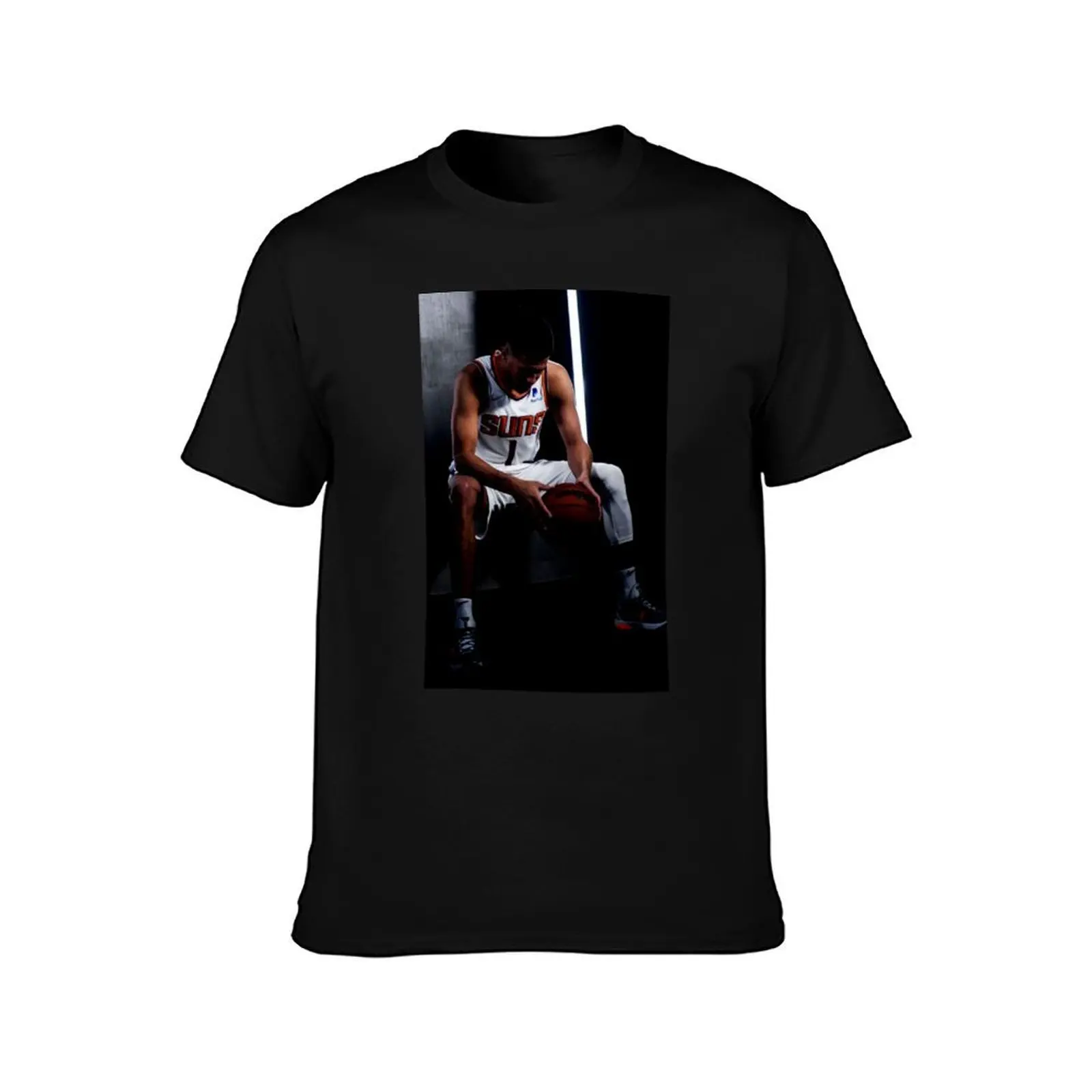 Brooker Focus Before The Game T-Shirt, Summer Casual Cotton Tee, Oversized Streetwear Tops, Vintage Graphic Print, 100% Cotton