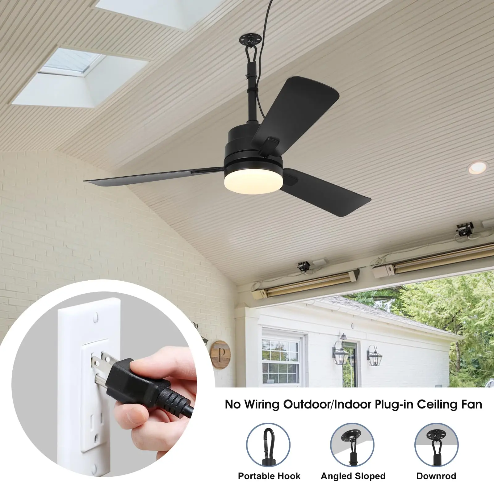 Modern Ceiling Fan Lamp Nordic Cool Low Floor Led Light Fan Remote Control Dimmable 6-speed Silent Wiring-free Electric Fan