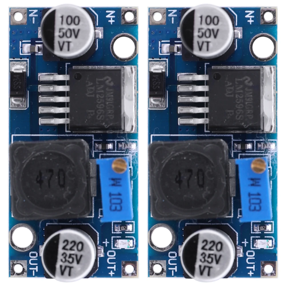 1-10PCS LM2596S DC-DC Step-Down Power Supply Module 3A Adjustable Step-Down Module LM2596 Voltage Regulator 3.2V-46V