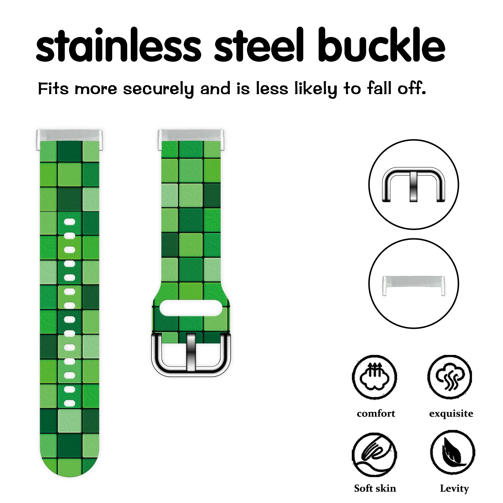 Pulseira estampada com padrão xadrez 2 para Fitbit Versa 4/3, pulseira substituível para relógio Sense 2 para mulheres como presente