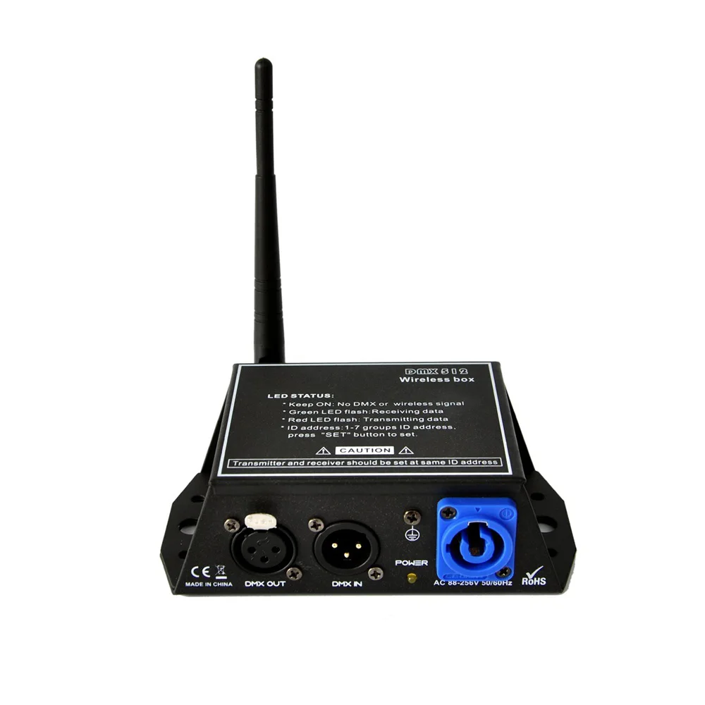 2.4G 512 Controller Transmitter & Receiver 2IN1 Tricolor LED Display 126 Channels Repeater LED Lighting Controller