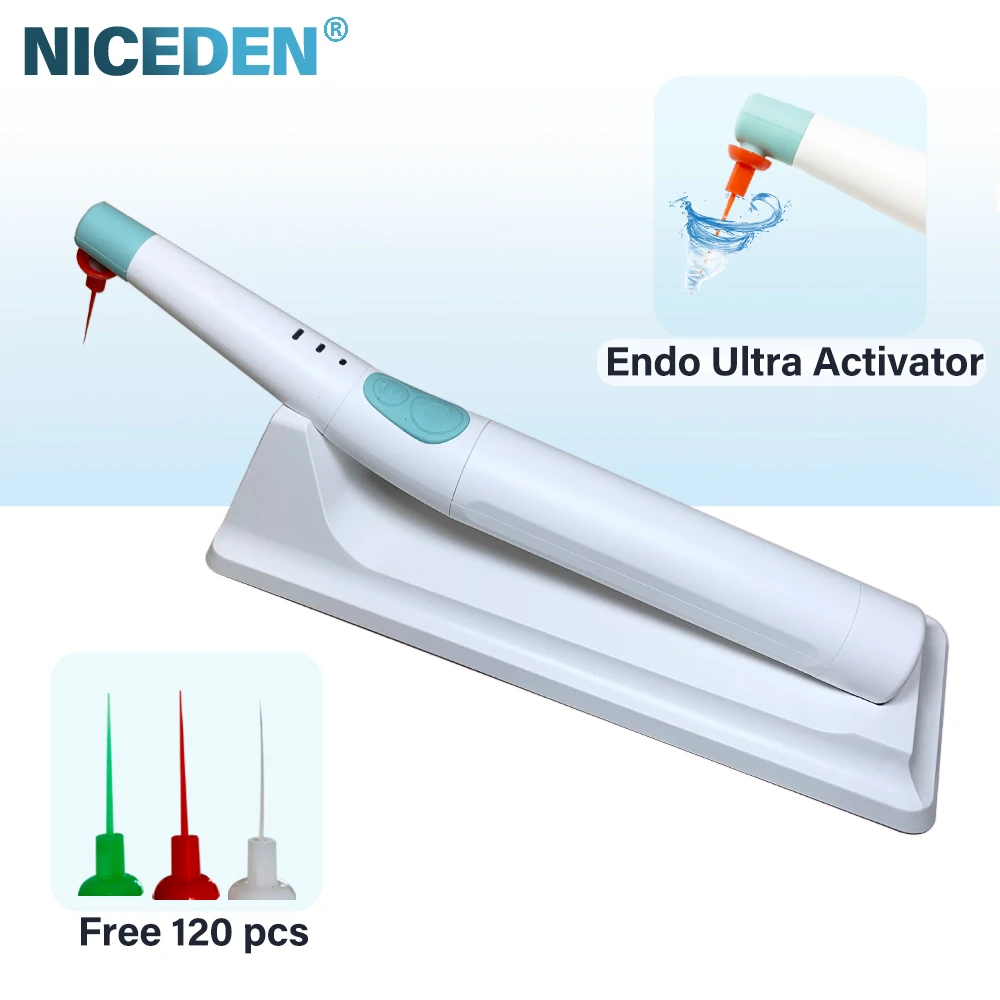 

den tal Endodontic Sonic Irrigator Activator Endo Activator for Root Canal Clean with 120pcs Tips