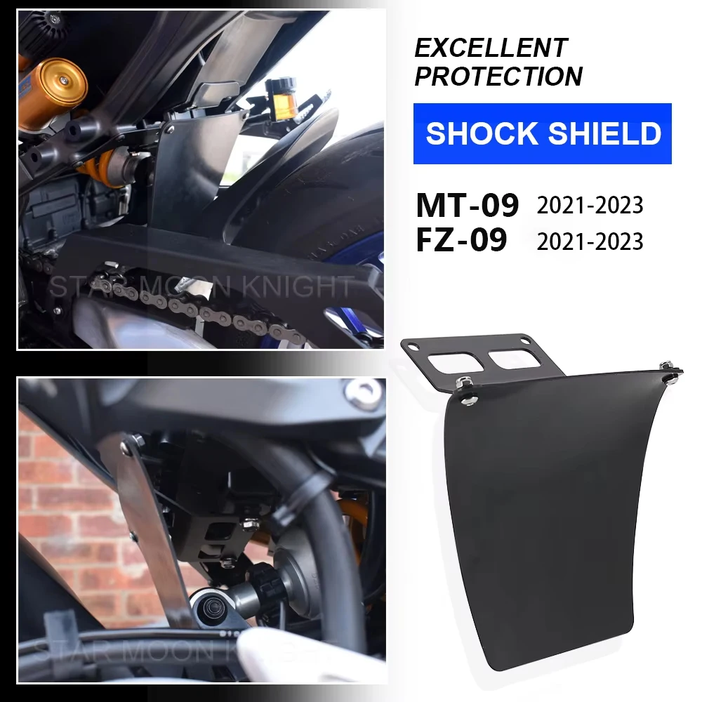 

Motorcycle Accessories For Yamaha MT-09 MT09 MT 09 SP 2021-2023 Absorber Shock Shield Protect Plank Mudguard Hugger Rear Fender