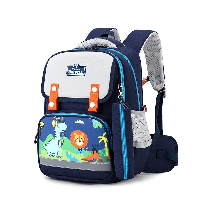 Primary School Students Schoolbag Lightweight Waterproof Spine Protection Kids School Backpack Cartoon Printing Cute Backpacks