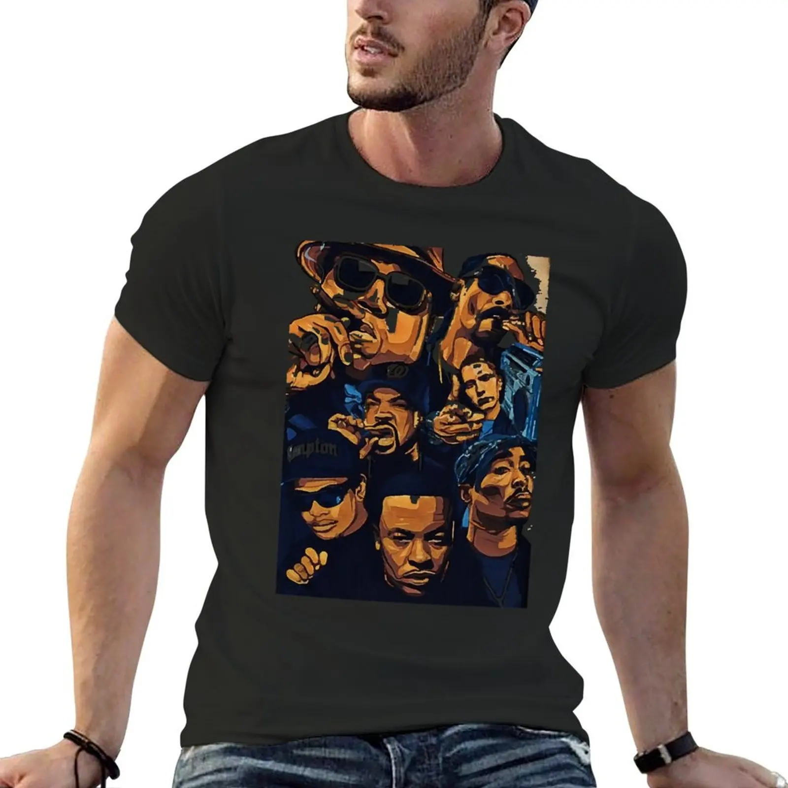 

Hip Hop Legends All Together T Shirt, Vintage T-Shirt sweat new edition men clothings