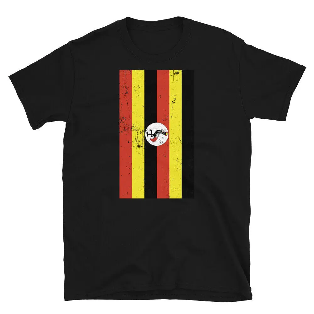 Uganda East Africa Kampala Distressed Flag Short-Sleeve Unisex T-Shirt