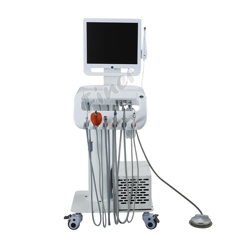 mon-itor machine endoscope den tal trolley air compressor turbine portable den tal cart  trolly turbine unit Scaler handpiece