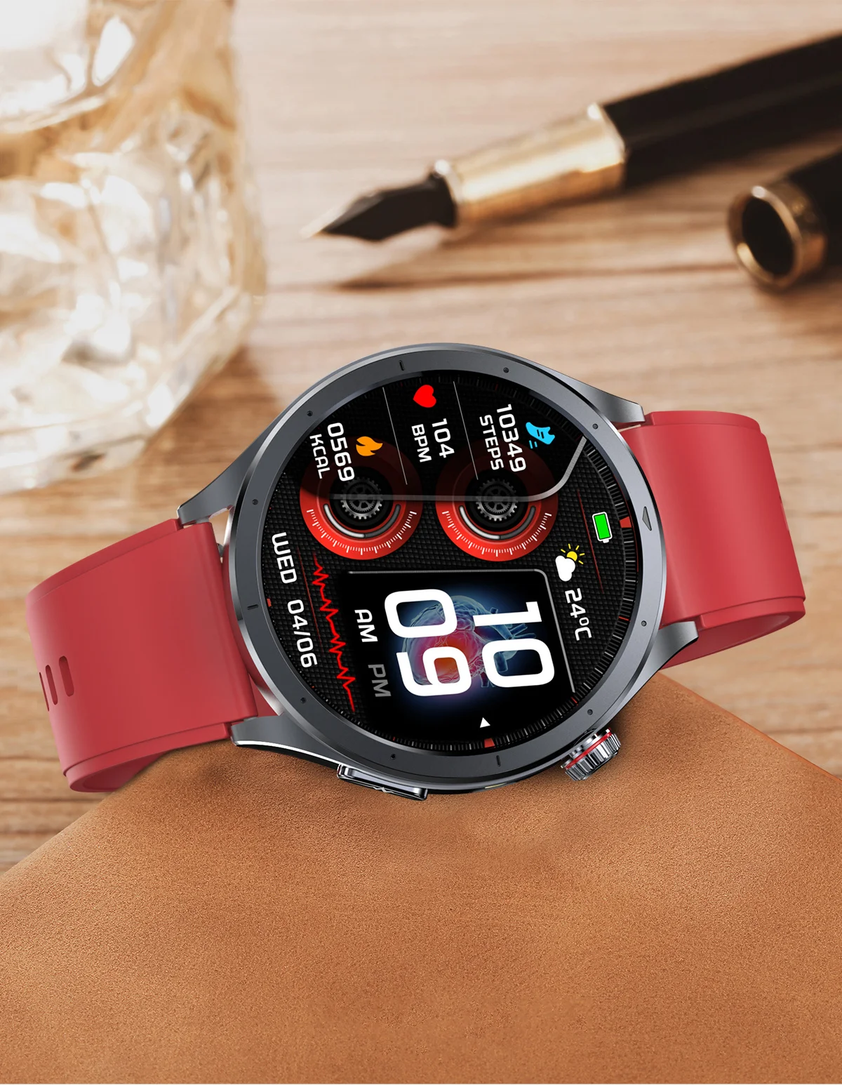 2026 Neue Körperfettanalyse Gesundheits-Smartwatch EKG+PPG Harnsäure Blutdruck Blutsauerstoff Uhr Anruf-Smartwatch für Männer Frauen – Detail 30