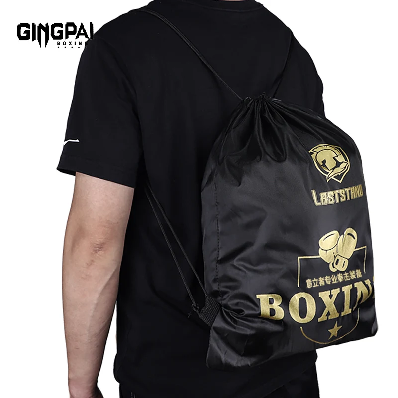 Boxing gloves bag Portable equipment bag Taekwondo Kick Drawstring Backpack Sport Gym Sackpack Fighter Martial Arts Training Bag