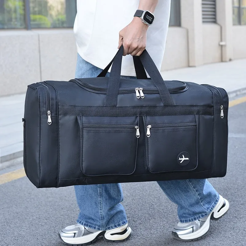 

Портативная дорожная сумка, большая вместительная сумка для хранения багажа, повседневная сумка через плечо для фитнеса и спорта, уличная сумка через плечо