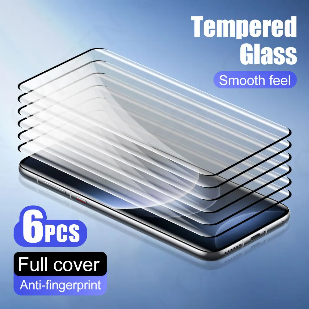 

6Pcs Screen Protector Full Cover Protective Film for Honor Power Tempered Glass 300 Ultra 200 Glass Smartphone Magic 7 6 X60 Pro