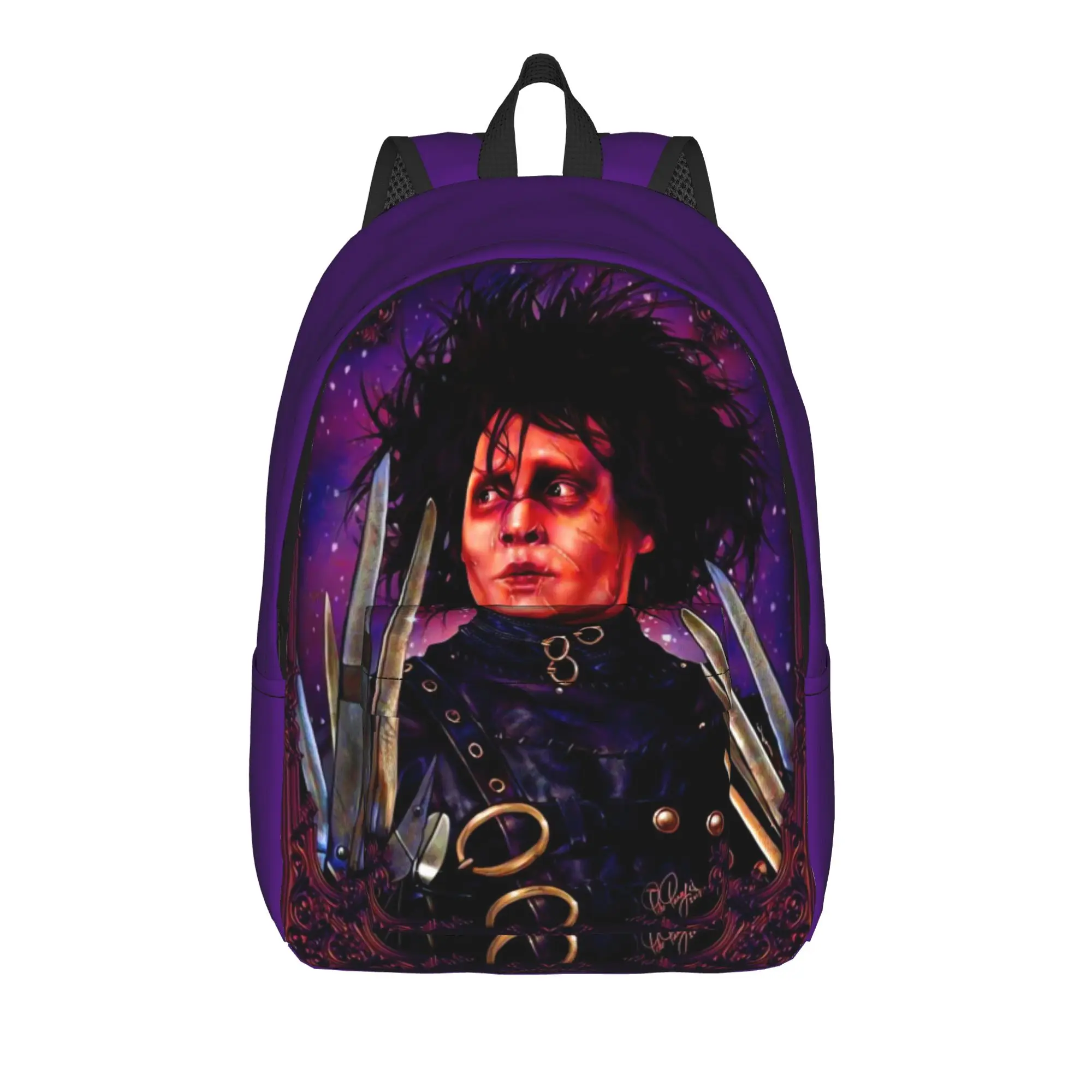 Edward Scissorhands Backpack  Trekking Backpacks Unisex Kawaii High School Bags Colorful Print Rucksack