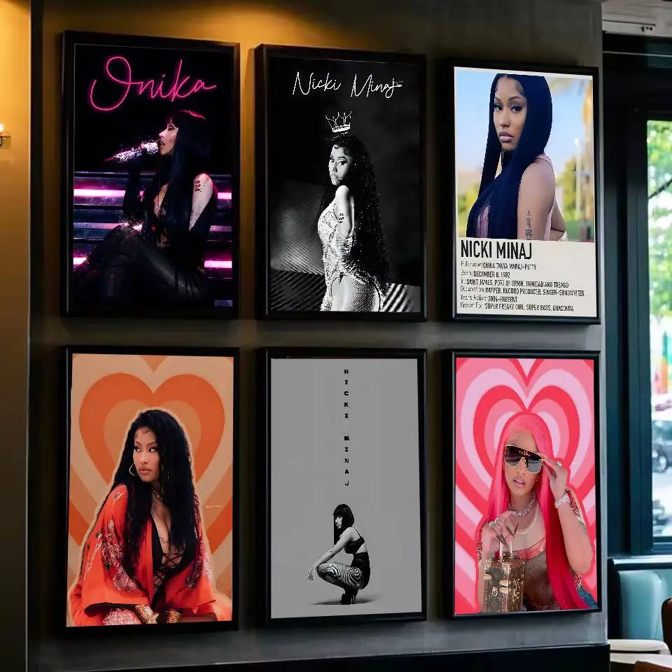 N-Nicki Pink Friday Minaj Poster Art with prints Home bedroom living room decoration gift