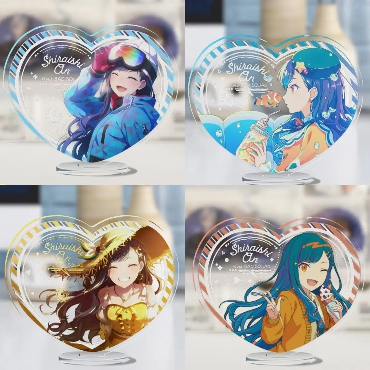 อะนิเมะโครงการ Sekai Shiraishi อะคริลิครูป CosplayTabletop เครื่องประดับตกแต่งวันเกิดแฟนปีใหม่ของขวัญ