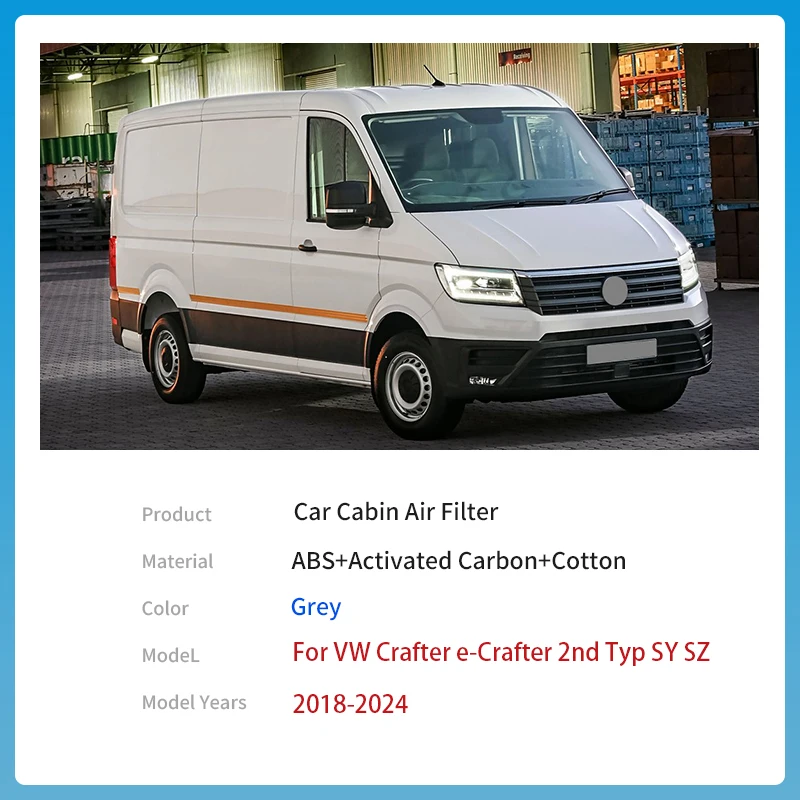 For Volkswagen VW Crafter e-Crafter 2nd Typ SY SZ 2018~2024 5Q0819653 Car Accessories External Cabin Filter Car Air Conditioner