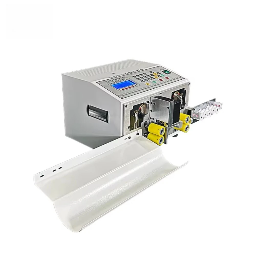 JB-320 Fully Automatic Computer Two Electric Wires Cutting Cutter Double Cable Conductor Peeling Wire Stripper Stripping
