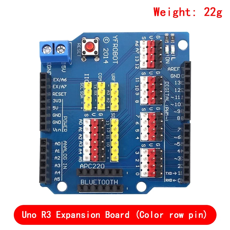 V5 Sensor Shield Expansion Board Shield For Arduino UNO R3 V5.0 Electronic Module Sensor Shield V5 expansion board