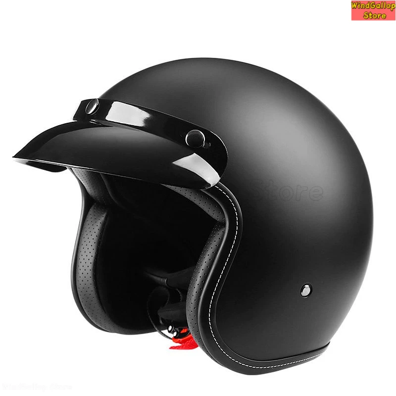 

Motorcycle riding half helmet electric scooter retro open helmet breathable comfortable riding helmet