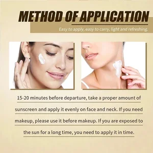 كريم تبييض البشرة الكوري ، واقي من الشمس فوق البنفسجي ، سيروم مرطب لطيف للوجه ، الأشعة فوق البنفسجية ، واقي من الشمس بروبيوتيك ، واقي من الشمس ، SPF50 + ، 50 مل أفضل 8 مبيعات لكريمات السولاريوم - رقم 1