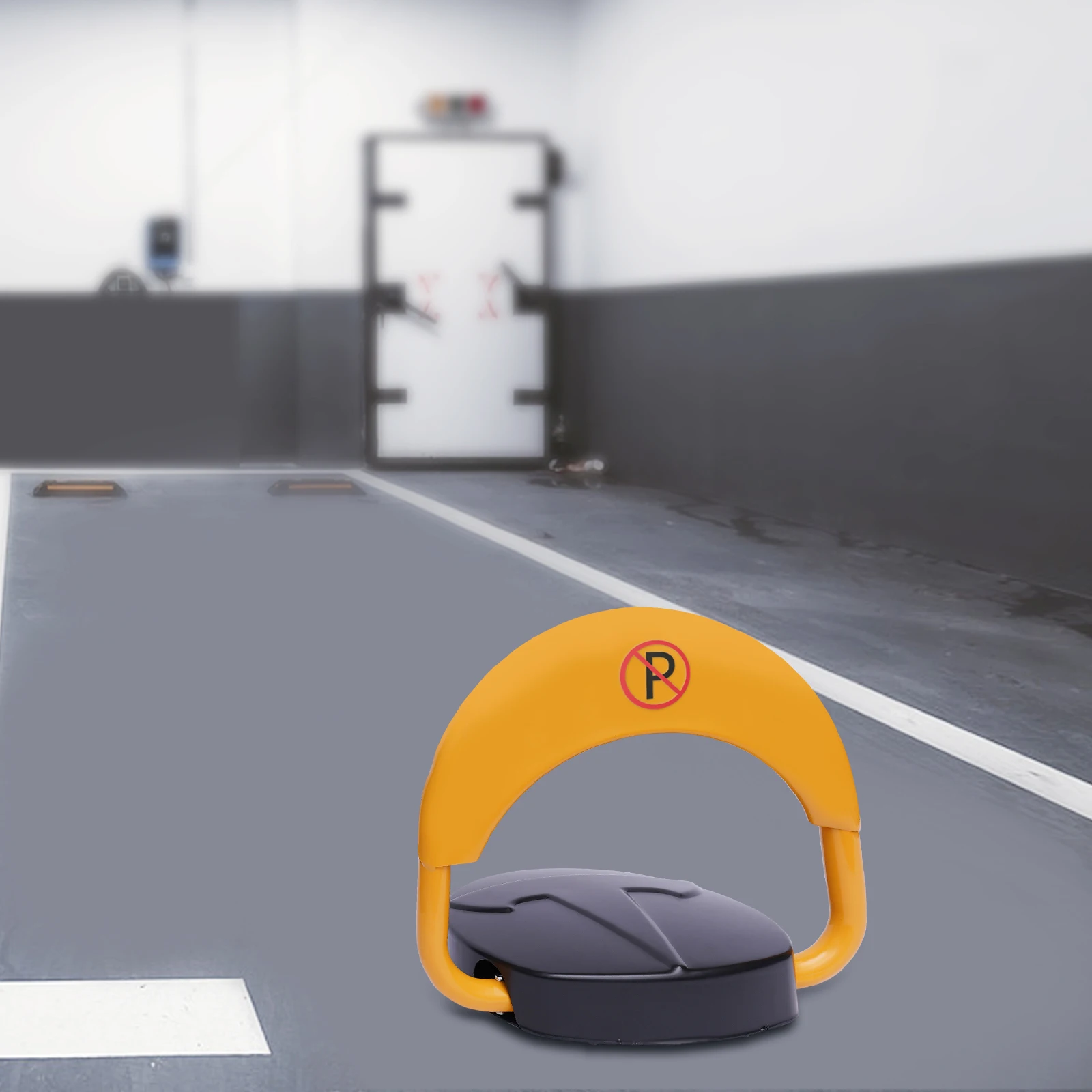 

180° Rotated Remote Control Parking Lock (Circular New Shell Small Motor W/O Battery) W/ Reflective Strip