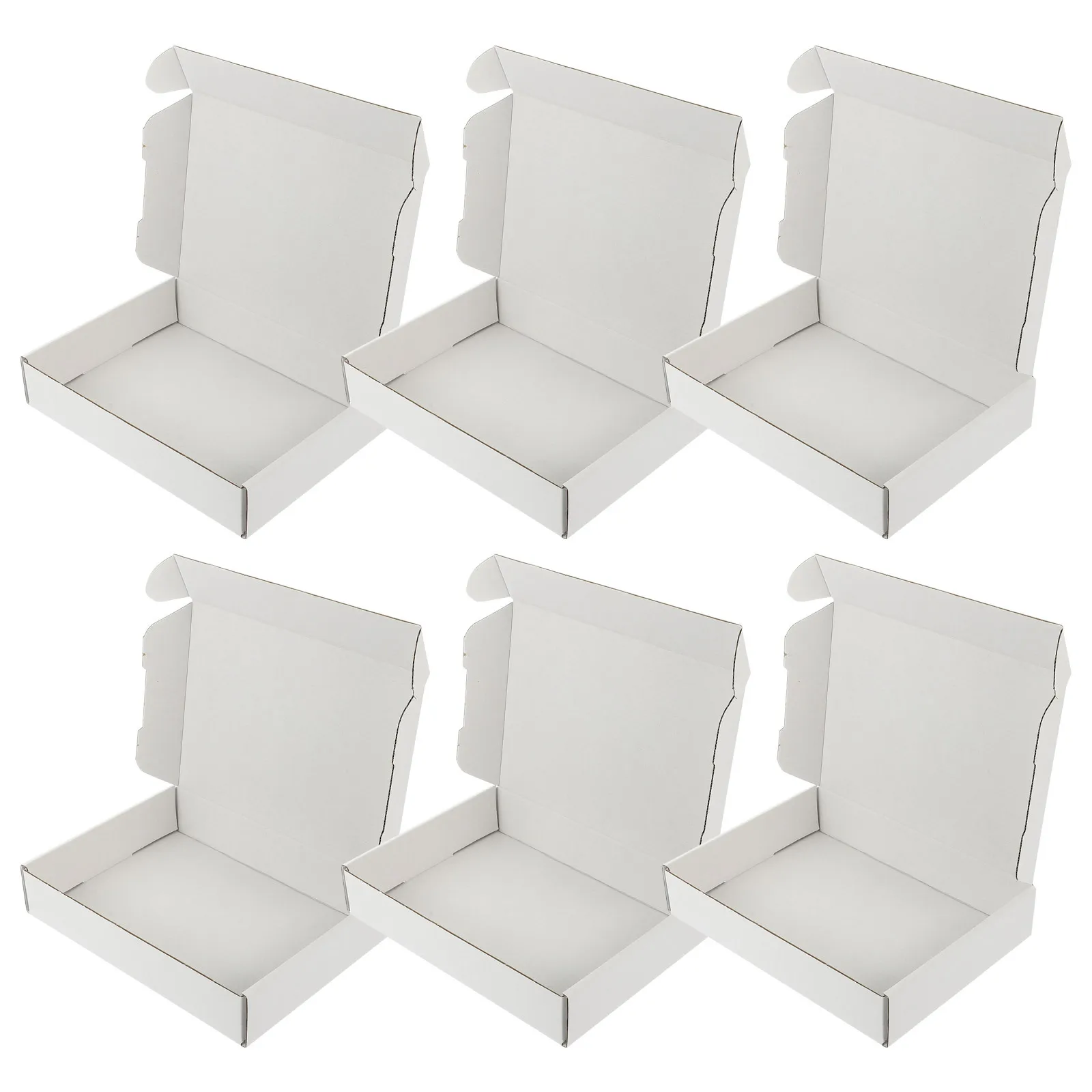 Caixas de embalagem de papel ondulado, 20 peças, caixa de armazenamento móvel resistente para envelopes, roupas, toalhas, envio reutilizável