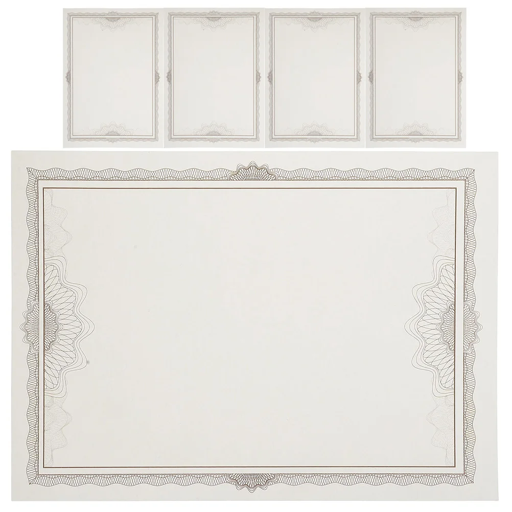 5 قطعة ورقة شهادة فارغة لجائزة دبلوم المدرسة الشرف الداخلي للطباعة التعرف على الكتابة شهادات هدية التقدير #5