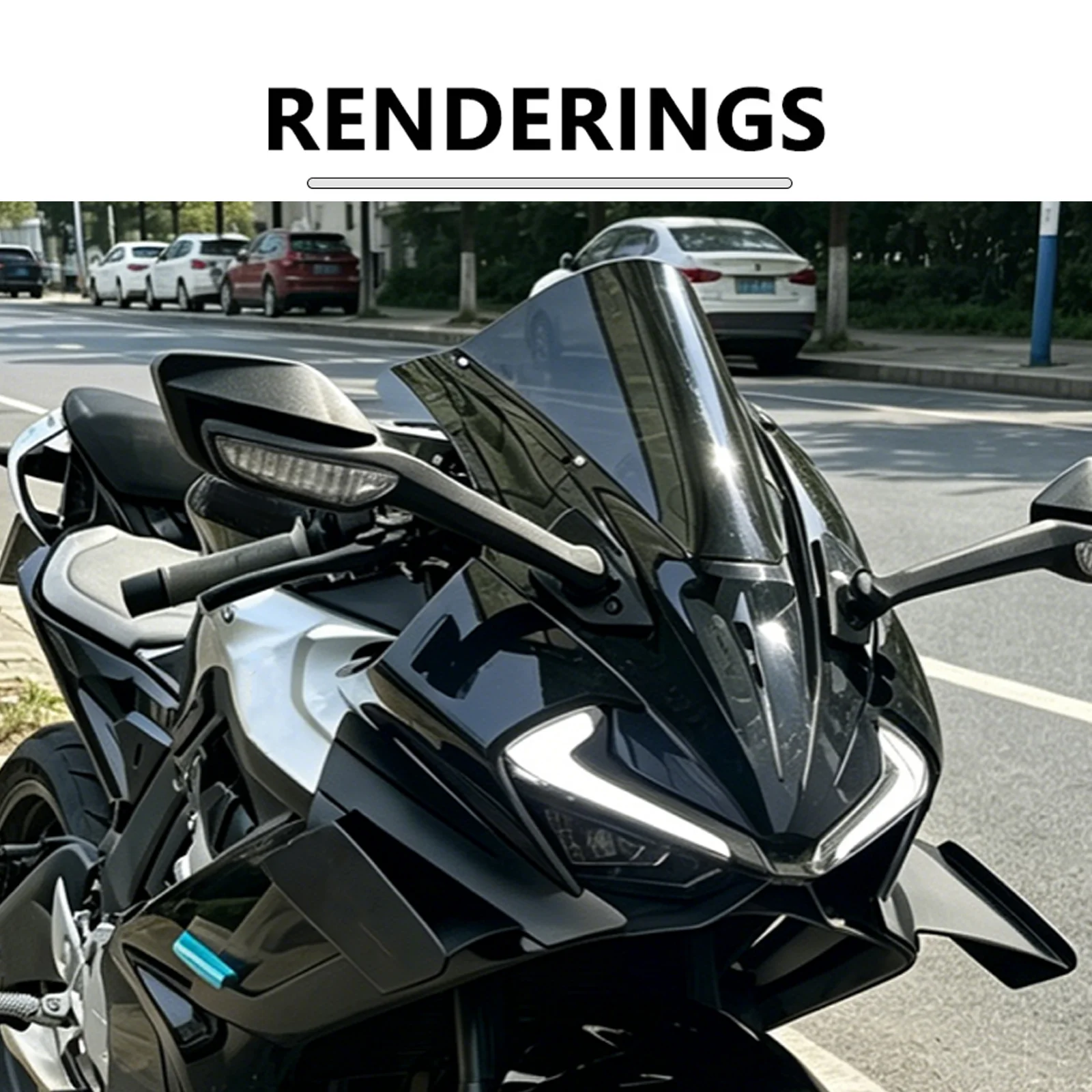 For cfmoto 675SR 675SR-R 675SS 2024-2026 Motorcycle Split Type Racing Sports Front Screen windshield Deflector Accessories view 2