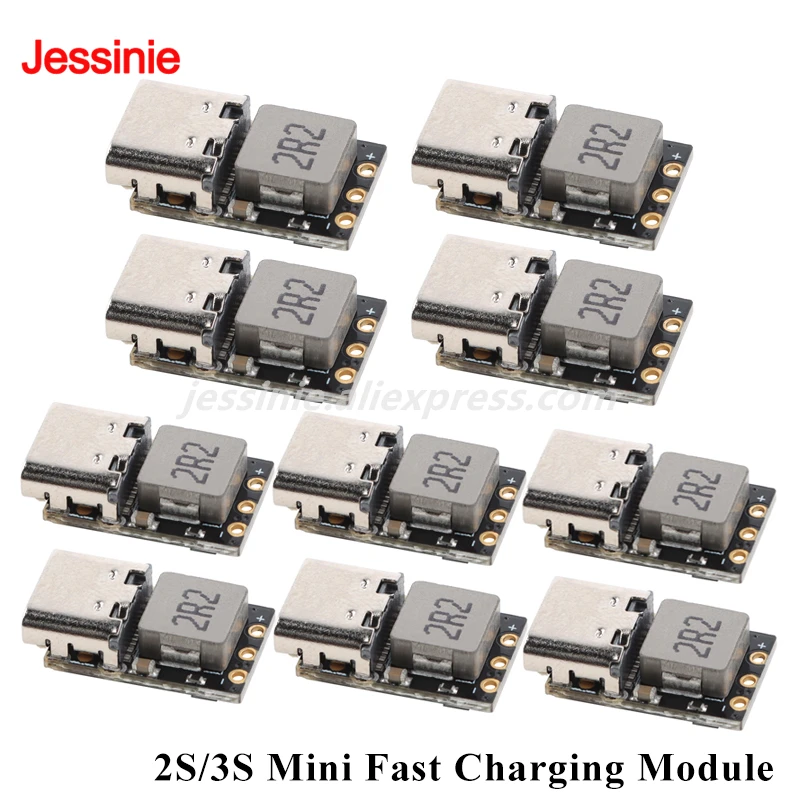 4,5-9,5 В постоянного тока 2S/3S Mini 3,7 В Boost QC Быстрое зарядное устройство Полимерная литий-ионная литиевая батарея Эквализация Дрон Плата модуля быстрой зарядки