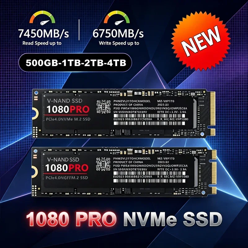 1080PRO Original New M.2 NVMe PCIe 4.0 SSD High Speed Gaming Internal Drive Storage Upgrade For PS5 Laptop Desktop PC