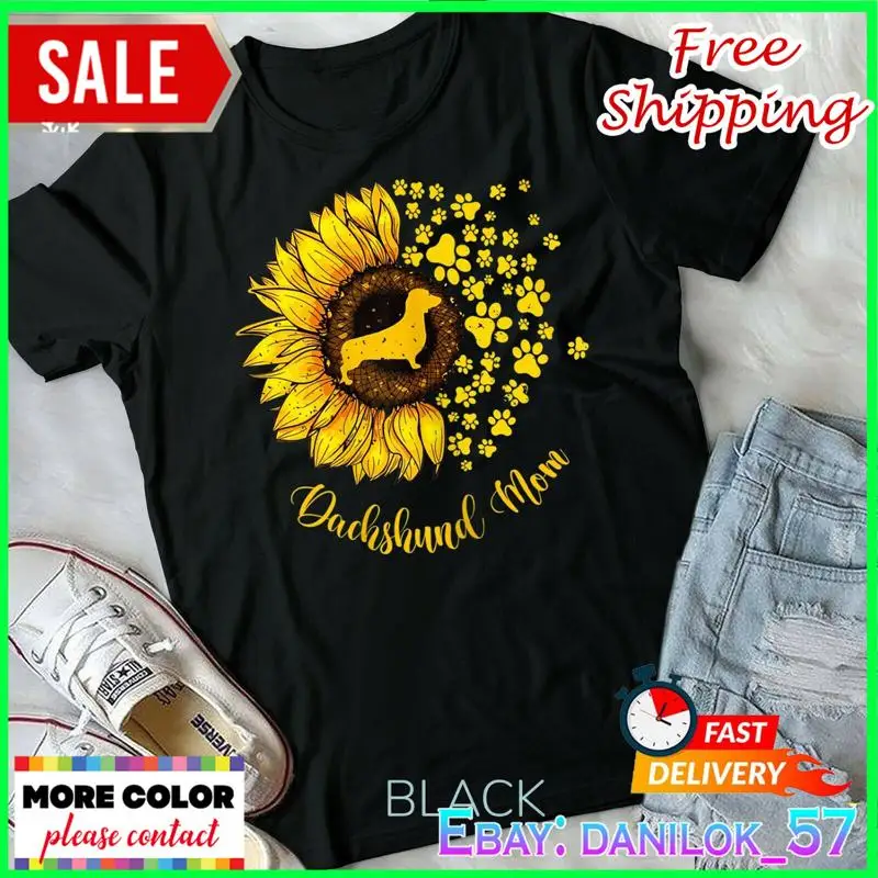 

Sunflower Dachshund Mom Dog Lover Youth T Shirt