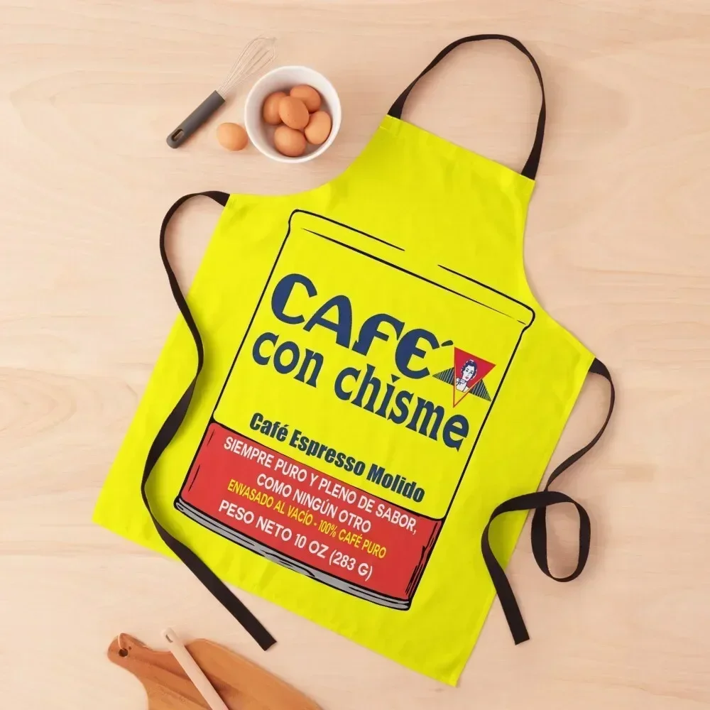 

FUNNY LATINX CAFE CON CHISME Apron Cooking Ladies barber uniform Barber Apron