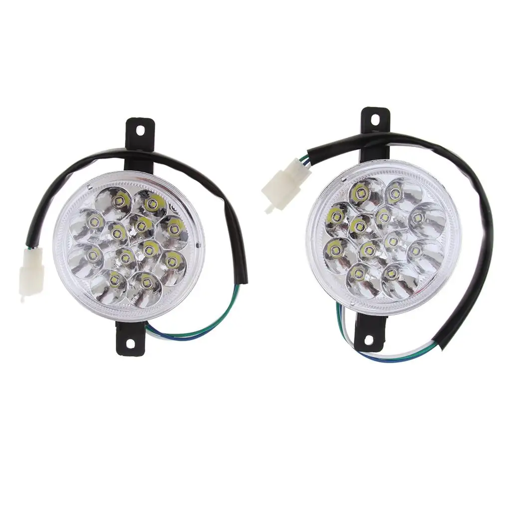 Quad LED Front Headlight ABS Waterproof Dustproof Plastic Head Light for JLA-13T-2 JLA-11-10 JLA-12-10 JLA-13-10 JLA-21-10 ATV