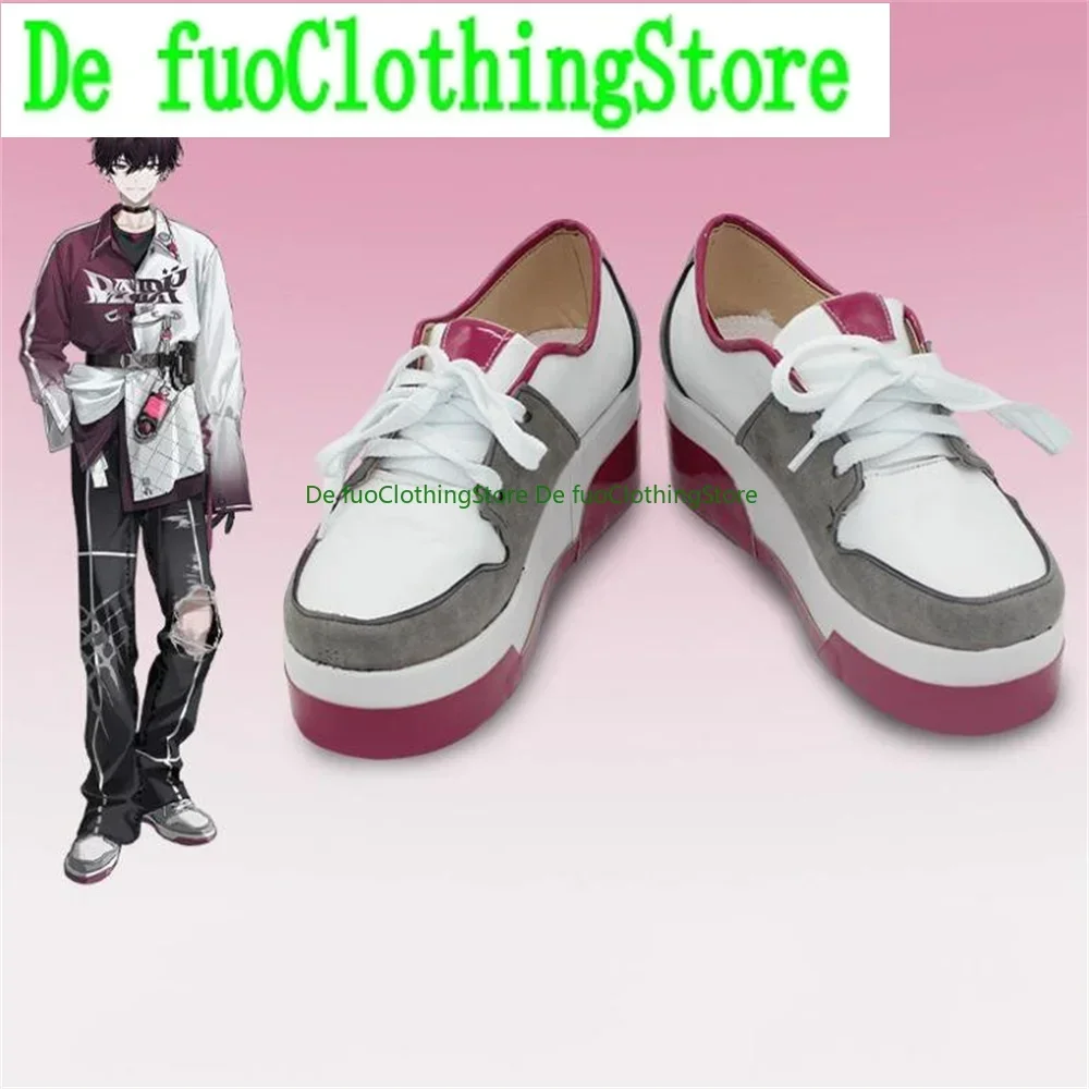 Saiki Ittetsu Virtual YouTuber VTuber Cosplay Shoes Boots Game Anime Halloween Christmas DefuoClothing Shoes Store