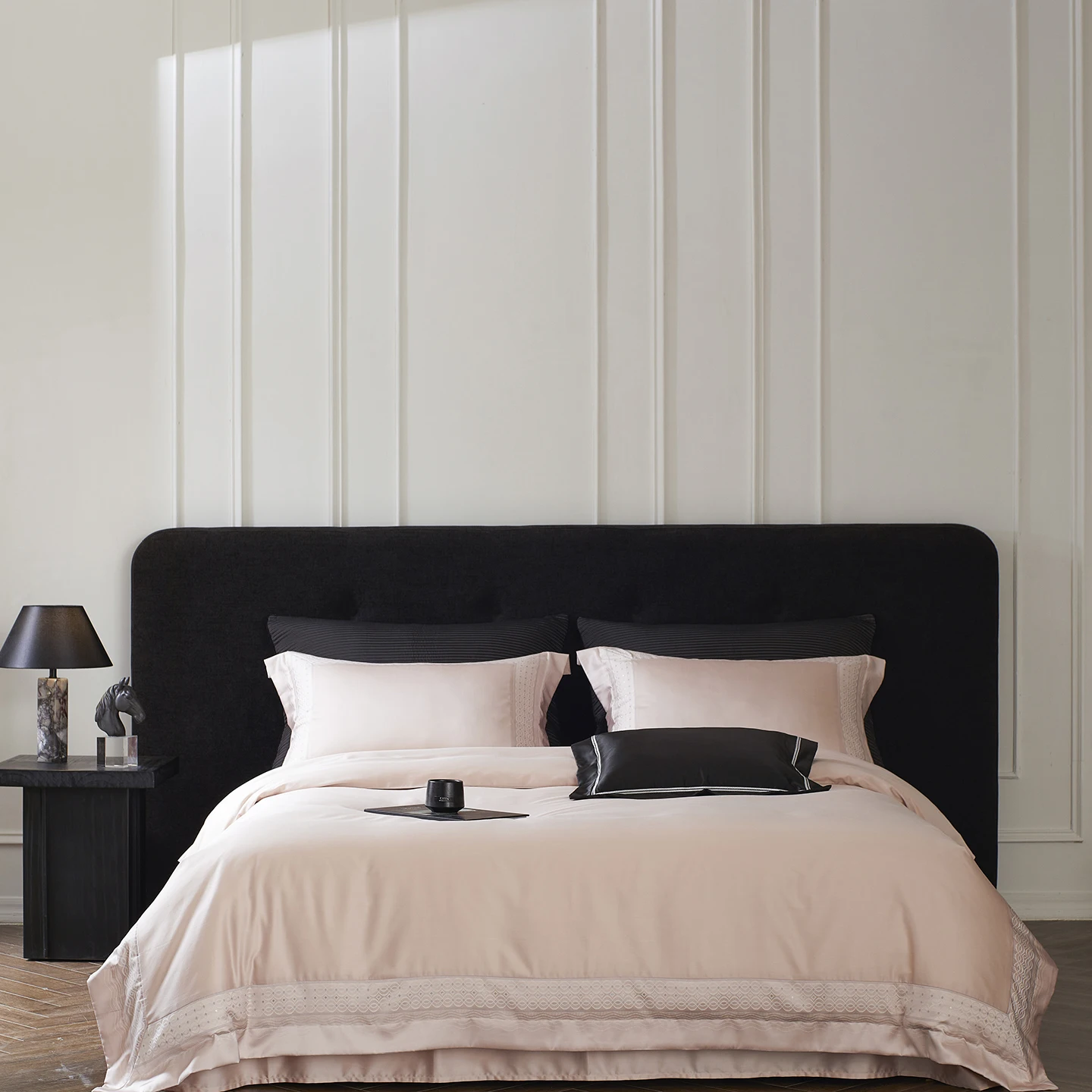 

Premium Lyocell Cotton Blend Bedding Set, Silky Cooling Wide Side Duvet Cover, Soft Breathable Luxury Bed Linen, Queen King Size