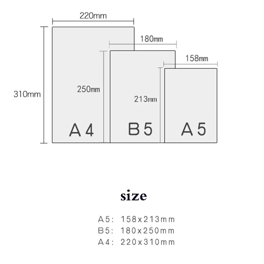 New A4/B5/A5 Learning Pad Non Slip Plastic Grid Scale Ruler Transparent Writing Board Test Stationery