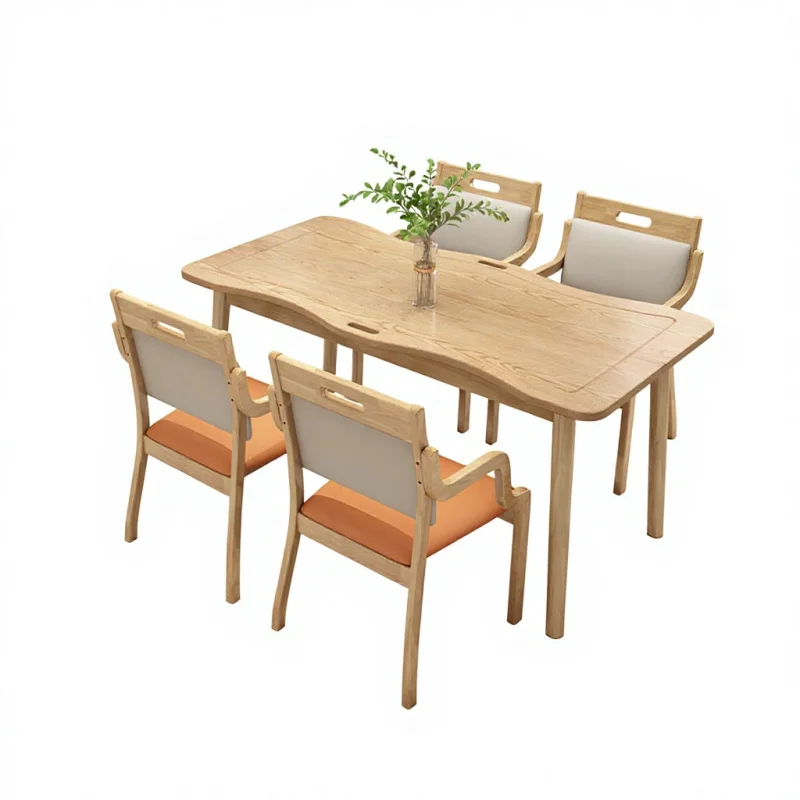 custom.Old Age Dining Table with Chair Nursing Home Apartment Furniture Leisure Table Recreation Institution