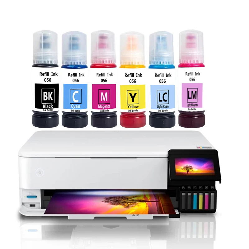 For Epson 056 057 107 108 Refill Dye Ink Epson L8058 L18058 L8050 L18050 L18100 Printer