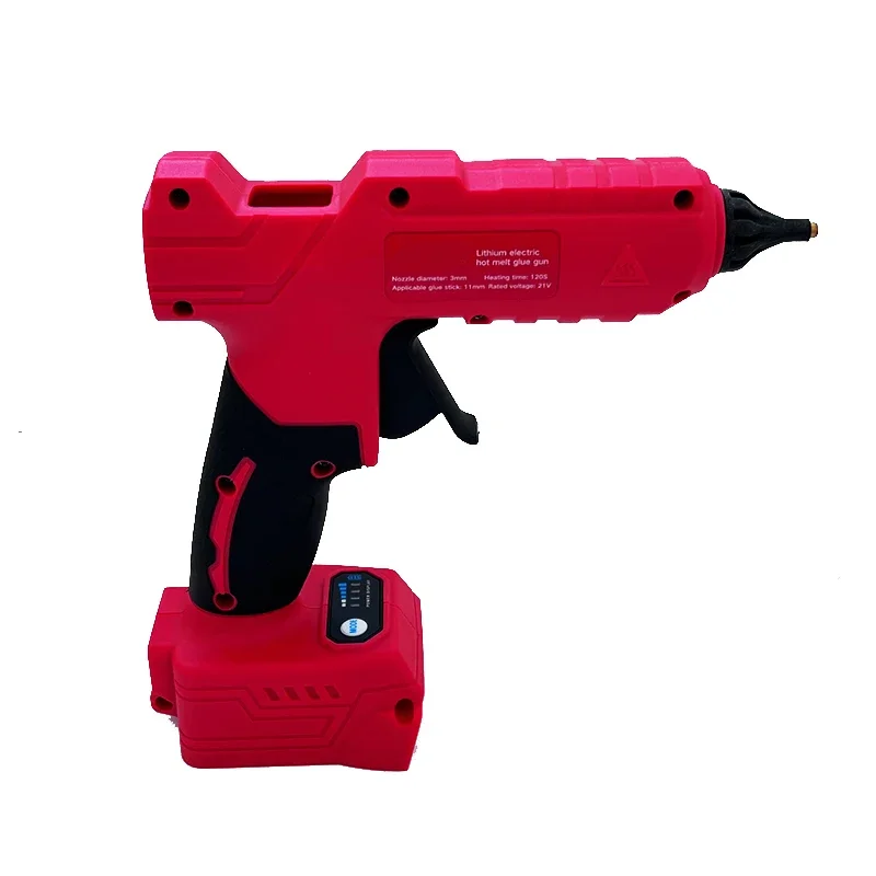 Para milwaukee elétrica pistola de cola quente 18v bateria li-ion diy pistola de cola quente para decoração de embalagem