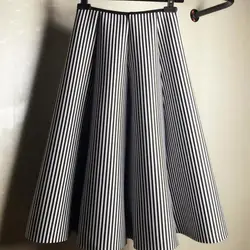 NoEnName_Null женская одежда şort etek linen skirt women clothing medieval Slight Strech Slim Mainland China COTTON Striped No