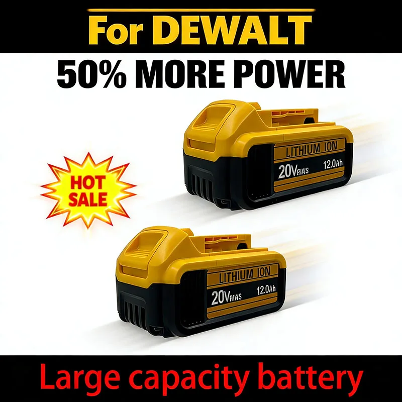 

Оригинальный сменный аккумулятор DeWalt 12Ah 20V для электроинструментов DCD887, DCD805, DCF860, DCD796, DCG406, DCF880, DCF512, DCD805.