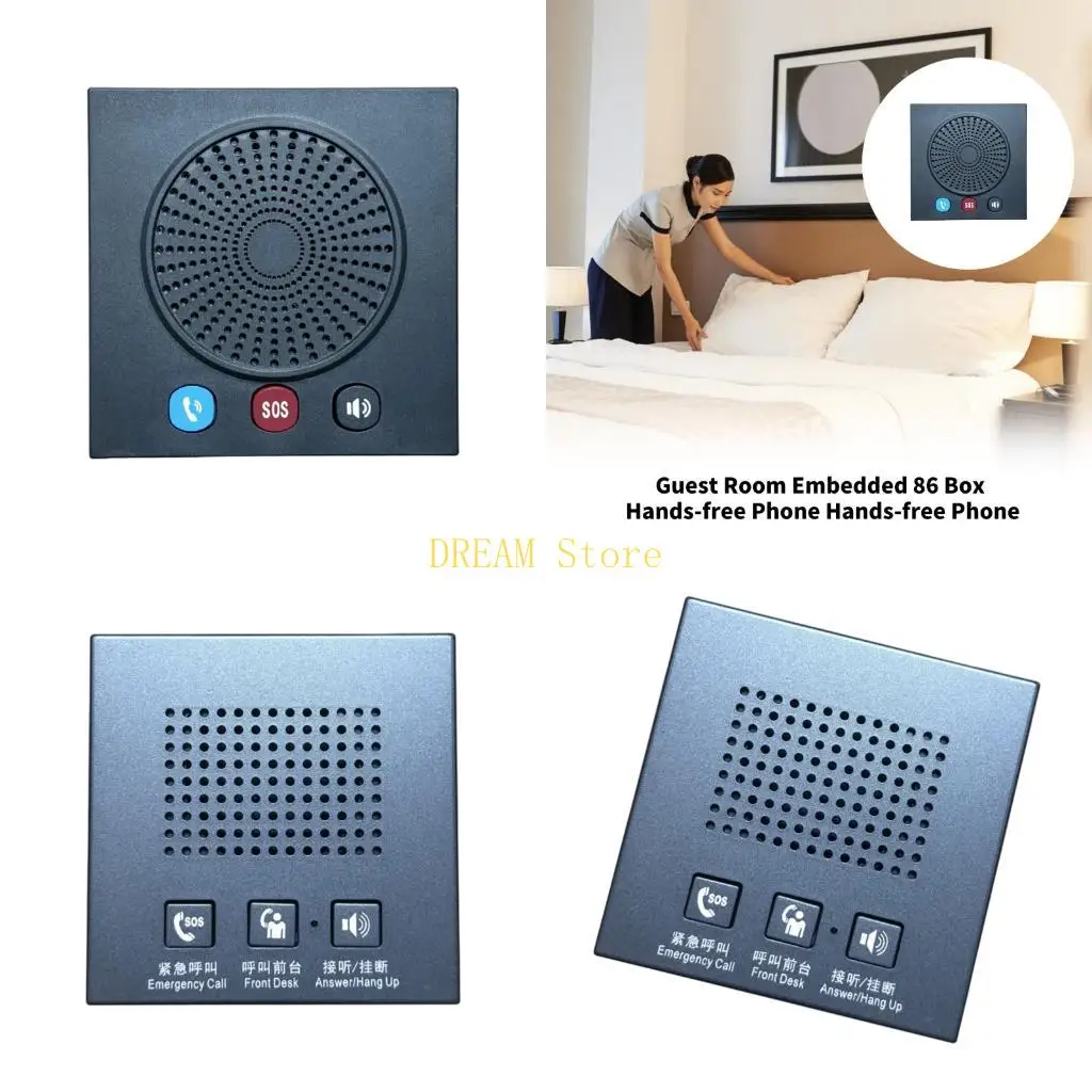 Space Saving Wall Hanging Intelligent 86 Box Embedded Telephone For Clear Communication Meeting Room Home Guest best sale