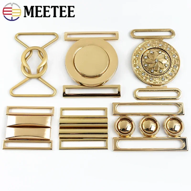 1/2/3/4/5Pcs Metal Belt Buckle for Women Coat Windbreaker Clasp Garment Jacket Decor Button DIY Waistband Sewing Accessories view 2