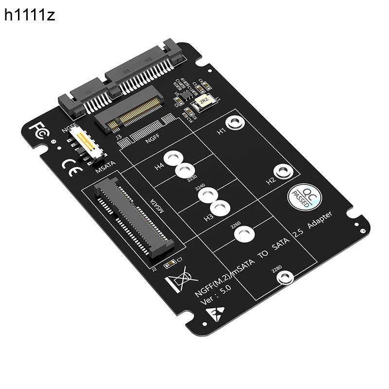 

M.2 NGFF mSATA SSD to SATA 3.0 2.5inch Adapter M2 SATA SSD mSATA SSD Converter Riser Card For PC Laptop Add On Cards Up to 6Gbps